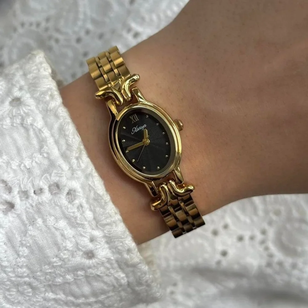Sku:0161 vintage style gold mini watch + in a gift box‎ They fit any hand size